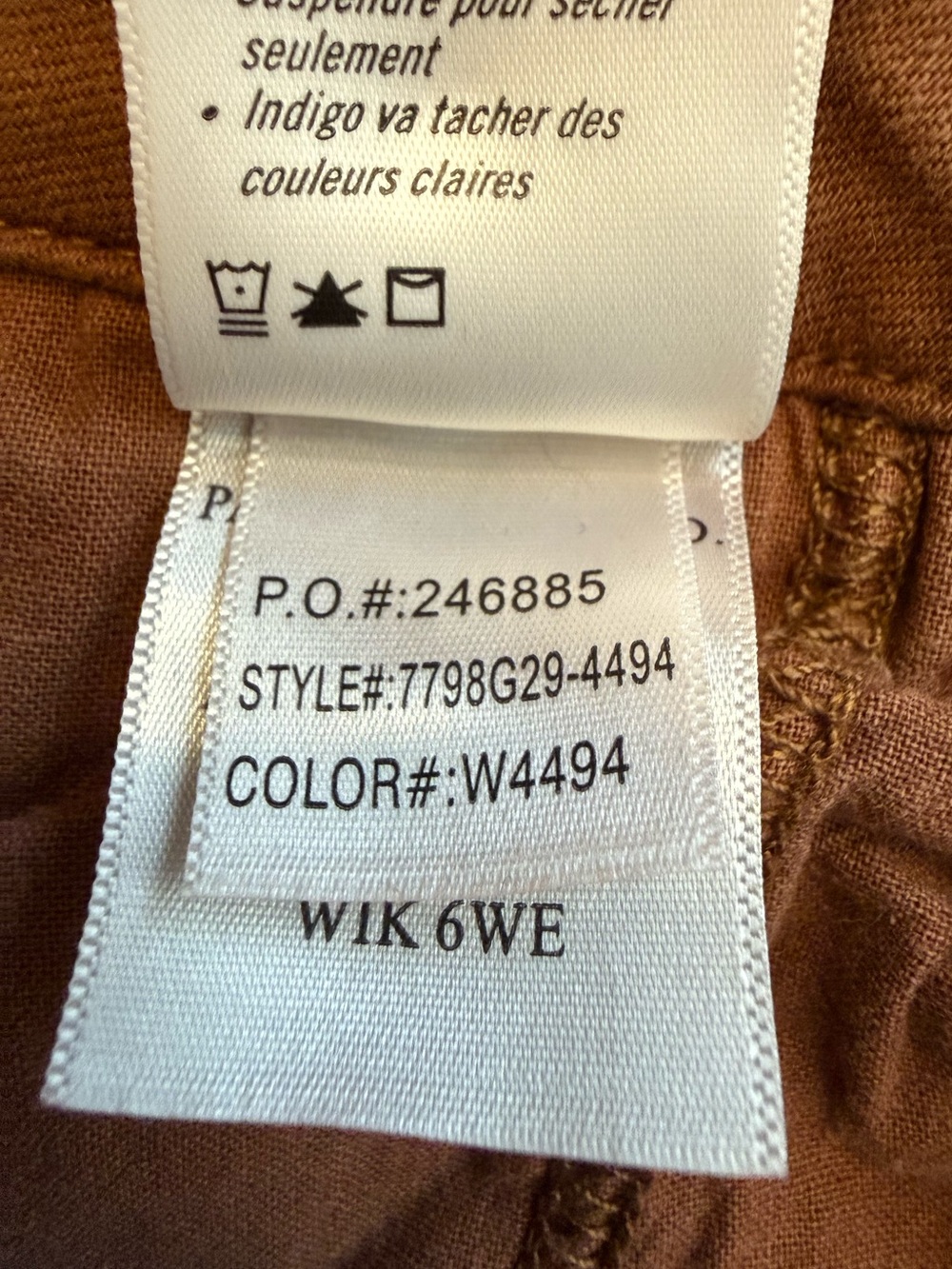 PAIGE Brooklyn High Rise Wide Leg Pants 32 (34x30.5) Vintage Mocha Bisque - Picture 16 of 16